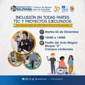 Inclusión en todas partes; TIC y proyectos ejecutados